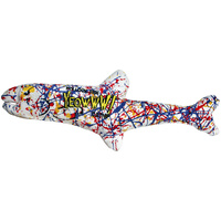 Yeowww Pollock Fish Catnip Filled Durable Cotton Twill Pet Cat Toy image
