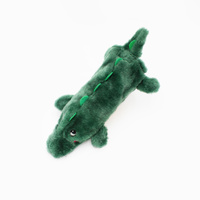 ZippyPaws Bottle Crusherz: Alligator Interactive Plush Dog Squeaker Toy image