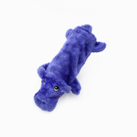 ZippyPaws Bottle Crusherz: Hippo Interactive Plush Dog Squeaker Toy image
