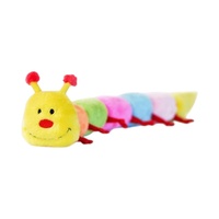ZippyPaws Caterpillar Large with 7 Squeakers Interactive Plush Dog Toy image