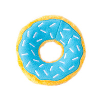 ZippyPaws Donutz: Blueberry Interactive Plush Dog Squeaker Toy image