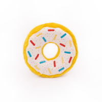 ZippyPaws Donutz: Birthday Interactive Plush Dog Squeaker Toy image