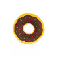 ZippyPaws Donutz: Gingerbread Interactive Plush Dog Squeaker Toy image