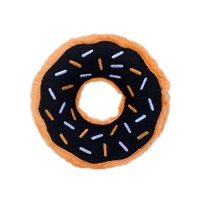 ZippyPaws Donutz: Pumpkin Spice Interactive Plush Dog Squeaker Toy image