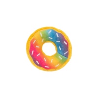 ZippyPaws Donutz: Rainbow Interactive Plush Dog Squeaker Toy image