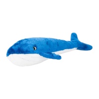 ZippyPaws Jigglerz: Blue Whale Interactive Plush Pet Dog Squeaker Toy image