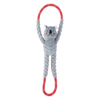 ZippyPaws RopeTugz: Koala Interactive Durable Pet Dog Squeaker Toy image