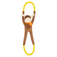 ZippyPaws RopeTugz: Moose Interactive Durable Pet Dog Squeaker Toy image