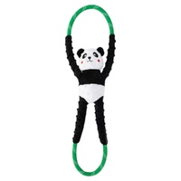 ZippyPaws RopeTugz: Panda Interactive Durable Pet Dog Squeaker Toy image