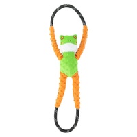 ZippyPaws RopeTugz: Tree Frog Interactive Durable Pet Dog Squeaker Toy image
