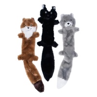 ZippyPaws Skinny Peltz: Weasel Skunk Wolf Interactive Dog Toy Large 3 Pack image
