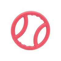 ZippyPaws ZippyTuff Squeaky Ring Interactive Durable Pet Dog Toy Pink image