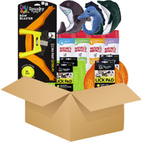 Spunky Pup Dog Play & Groom Random Bundle 4 x Toys + 4 x Shampoo + 4 x Lick Pads image