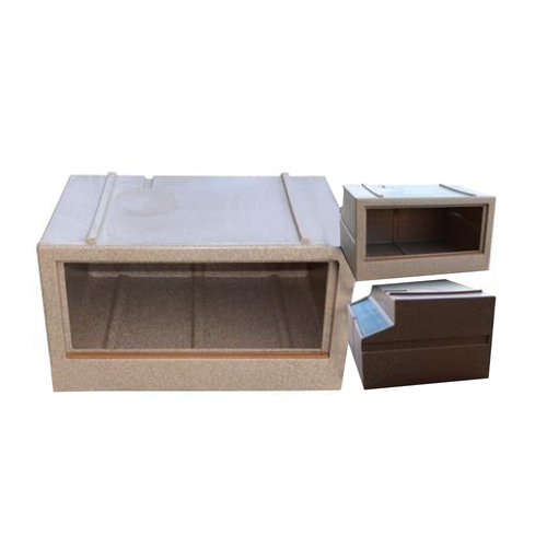 URS Deluxe Vivarium No Dome Reptile Enclosure Sandstone Medium
