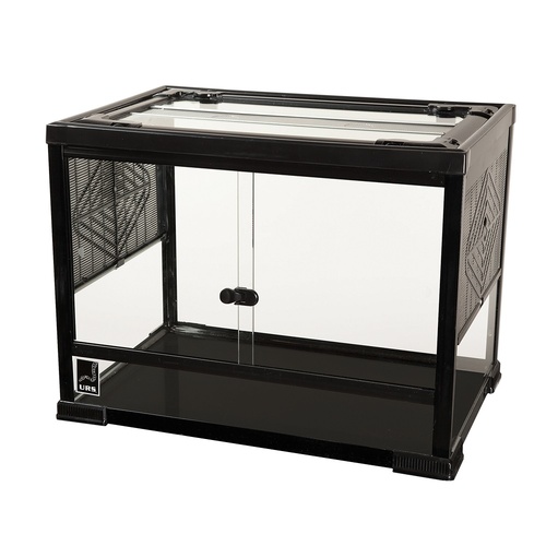 URS Glass Terrarium with Mesh Lid for Reptiles Amphibians & Insects Medium