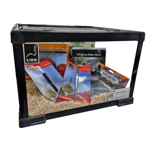 URS Young Python Hatchling Kit incl Pee-Wee Terrarium with Glass Lid