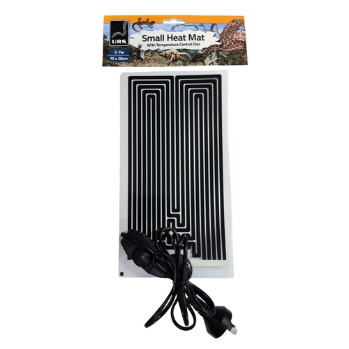 URS Heat Mat with Temperature Control Dial 7W for Smaller Enclosures Small