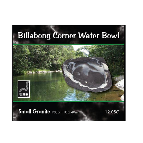 URS Billabong Corner Reptile Water Bowl Granite Small