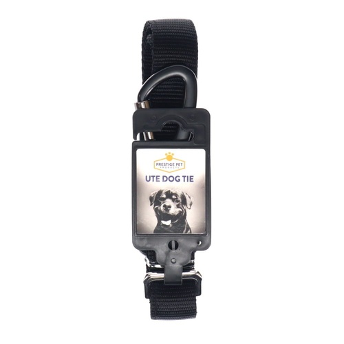 Prestige Pet Adjustable Ute Pet Dog Tie Black 22-33.5" 56-85cm