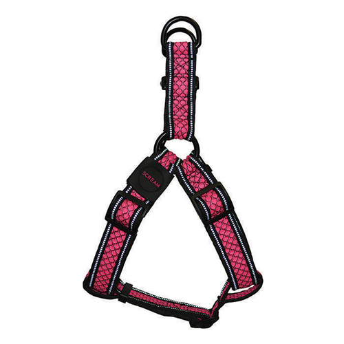 Scream Reflective Step In Dog Harness Loud Pink Small 2.0 x 43-59cm