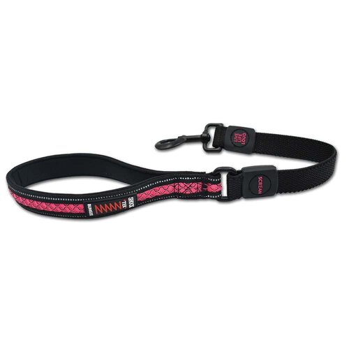 Scream Reflective Bungee Leash w/ Padded Handle for Dogs Loud Pink 2.5 x 55cm