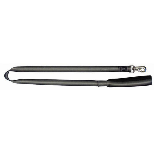 Zeez Memory Foam Padded Dog Lead Grey Ribbon 121cm