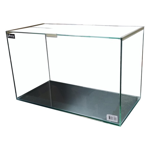 iPetz Glass Aquarium with Two Glass Lid 24 x 12 x 15 Inch 65L