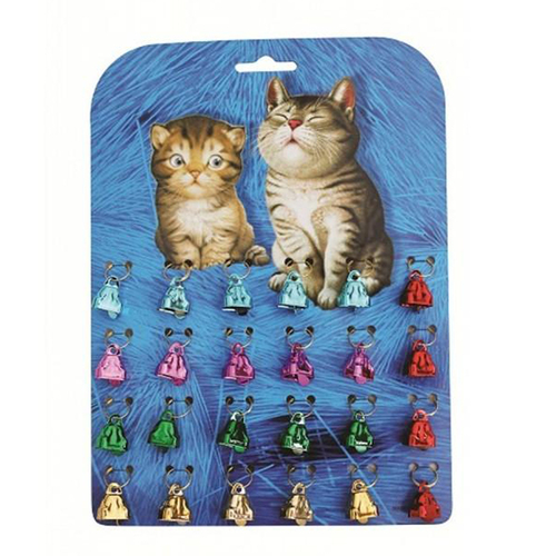 Prestige Pet Cat Bell Shaped Collar & Leash Accessories Card of 24 12mm