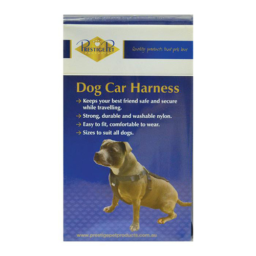 Prestige Pet Nylon Dog Car Safety Harness Black Small