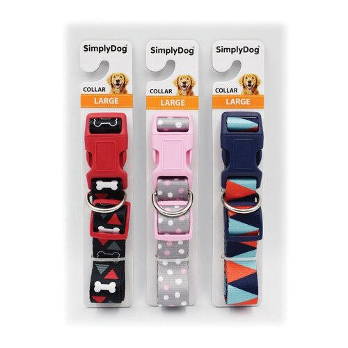 Simply Dog Heat Transfer Pattern Dog Collar Large Carton of 48