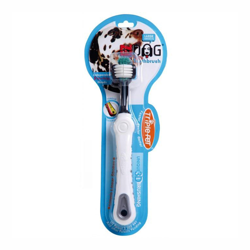 Triple Pet Ez-Dog Toothbrush for Large Breed Dogs 