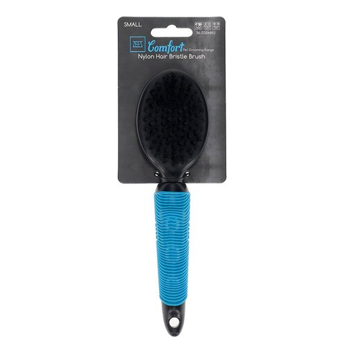 Zeez Comfort Nylon Hair Bristle Brush for Cats & Dogs Small 21.7 x 6.1cm