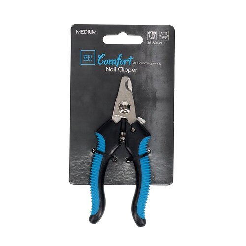 Zeez Comfort Nail Clipper Non-Slip Handle for Cats & Dogs Medium 12.6 x 5.9cm