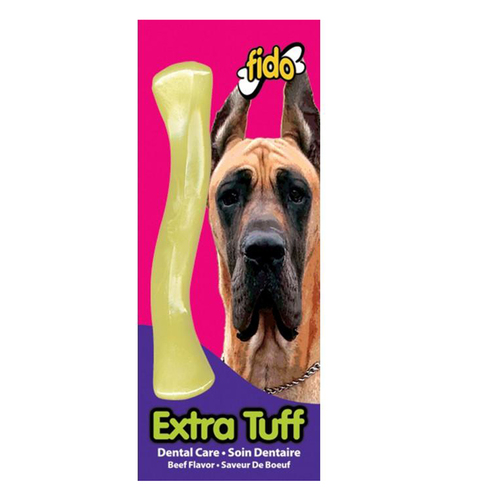 Fido Extra Tuff Bone Dog Dental Chew Toy Beef Small