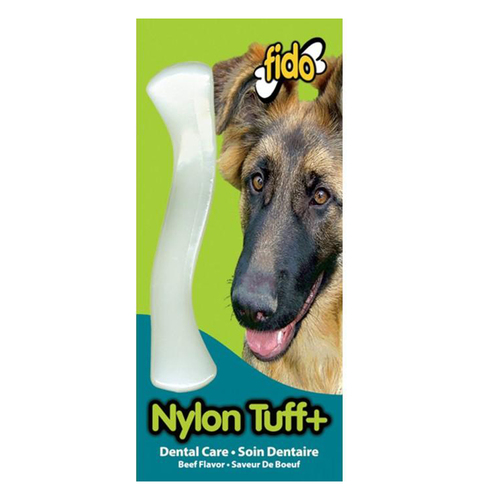 Fido Nylon Tuff + Bone Dog Dental Chew Toy Beef Small
