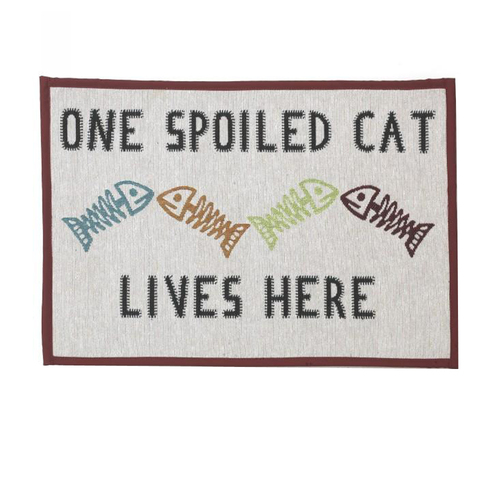 Petrageous One Spoiled Cat Pet Tapestry Placemat 33 x 48cm