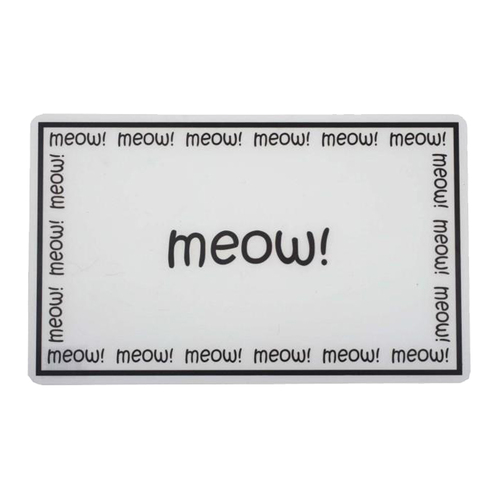 Petrageous Meow Print Pet Placement Mat 29 x 48cm 