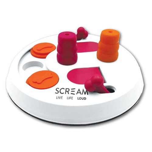 Scream Interactive Dog Flip Puzzle Board Loud Pink/Orange
