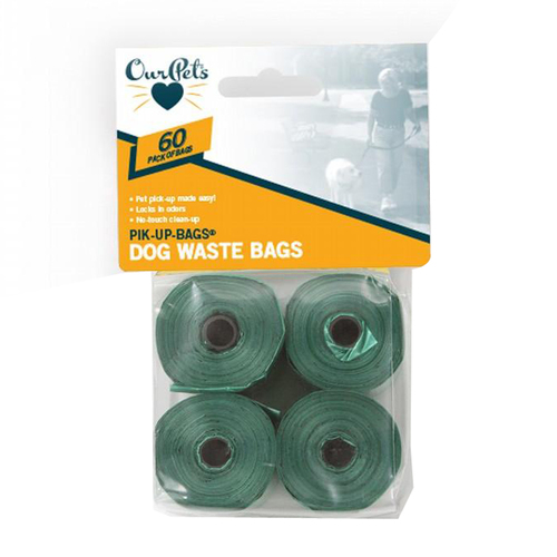 Our Pets Waste Pik-Up Bags Dog Waste Bags 60 Pack 