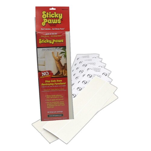 Sticky Paws No Scratching for Furniture 24 Strips