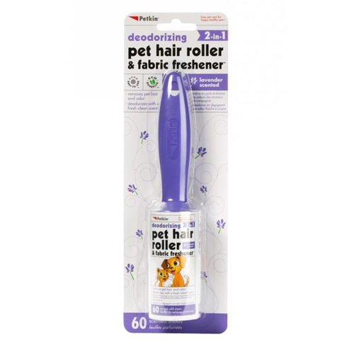 Petkin Pet Lint Hair Roller & Fabric Freshener Lavender 60 Sheets