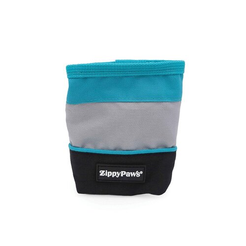 Zippy Paws Advernture Pet Dog Treat Bag Teal 12.7 x 10.2 x 10.2cm