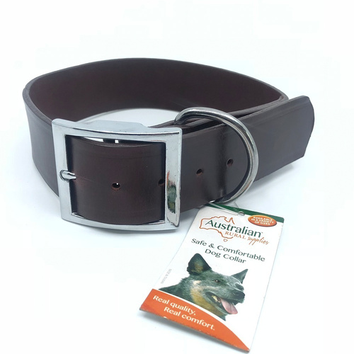 AgBoss Leather Dog Collar 38mm x 55cm 