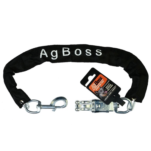 AgBoss Dog Ute Chain with Snap Hooks 4mm x 500mm - 5 Pack