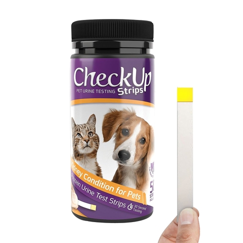 CheckUp Dogs & Cats Urine Testing Strips for Detection of Kidney Condition 50pk