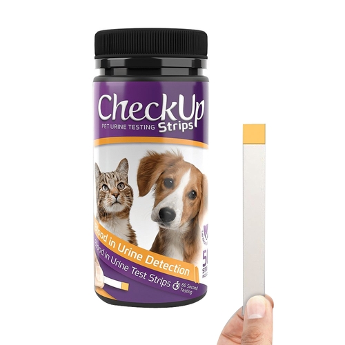 CheckUp Dogs & Cats Urine Testing Strips for Detection of Blood in Urine 50pk