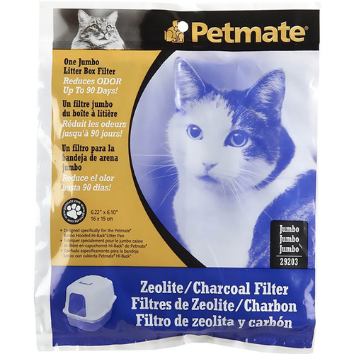 Petmate Zeolite Basic Hooded Pan Litter Box Filter Jumbo