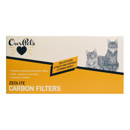 Our Pets Zeolite Non-Toxic Safe Carbon Filters 6 Pack