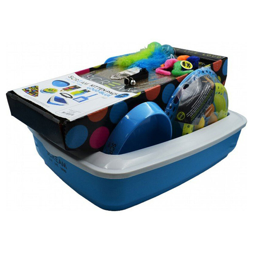Scream Kitten Enrichment Pack Starter Kit Loud Blue