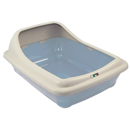 Zeez Birba Non-Slip Cat Litter Tray Large Night Blue 56 x 39 x 21cm